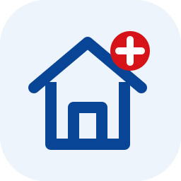 Custom icon representing a first home purchase