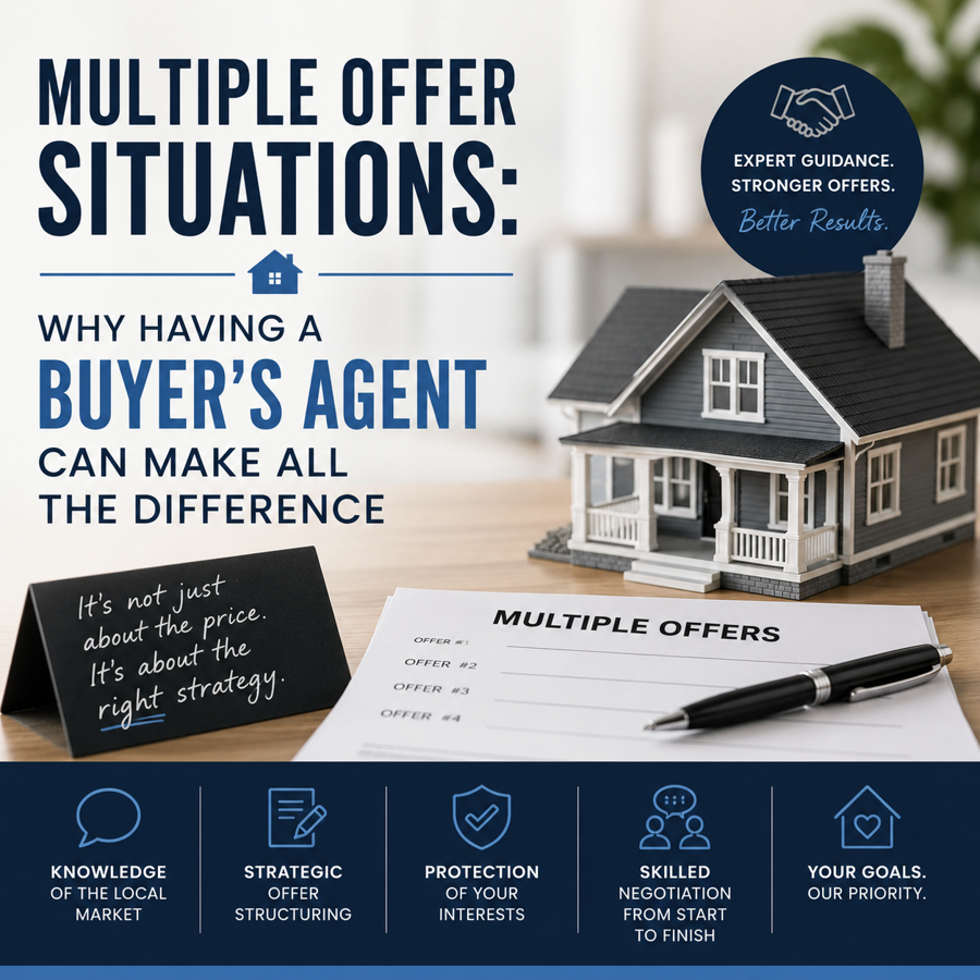Multiple offer situations and buyer agent strategy for a home purchase