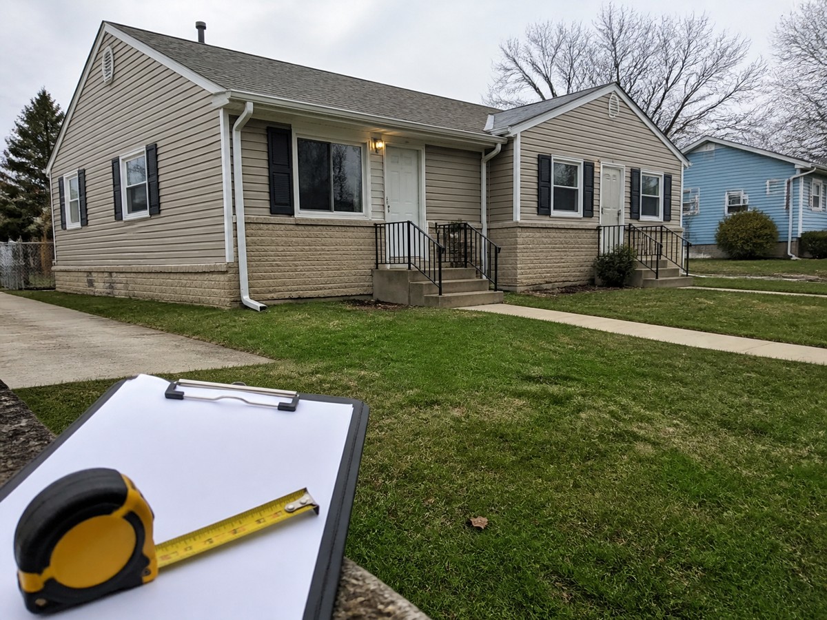 Residential property being evaluated for repairs and improvements